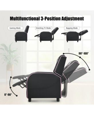 Massage Gaming Recliner Chair Racing Single Lounge Sofa Home Theater Seat
