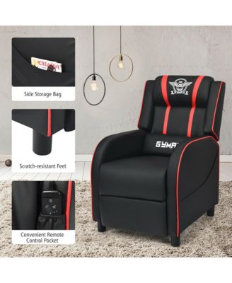 Massage Gaming Recliner Chair Racing Single Lounge Sofa Home Theater Seat
