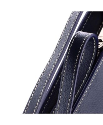 Hirondelle Shoulder Bag Coated Canvas and Leather