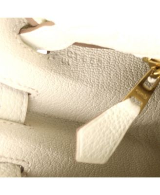 Kelly 25 Handbag Light Togo with Gold Hardware