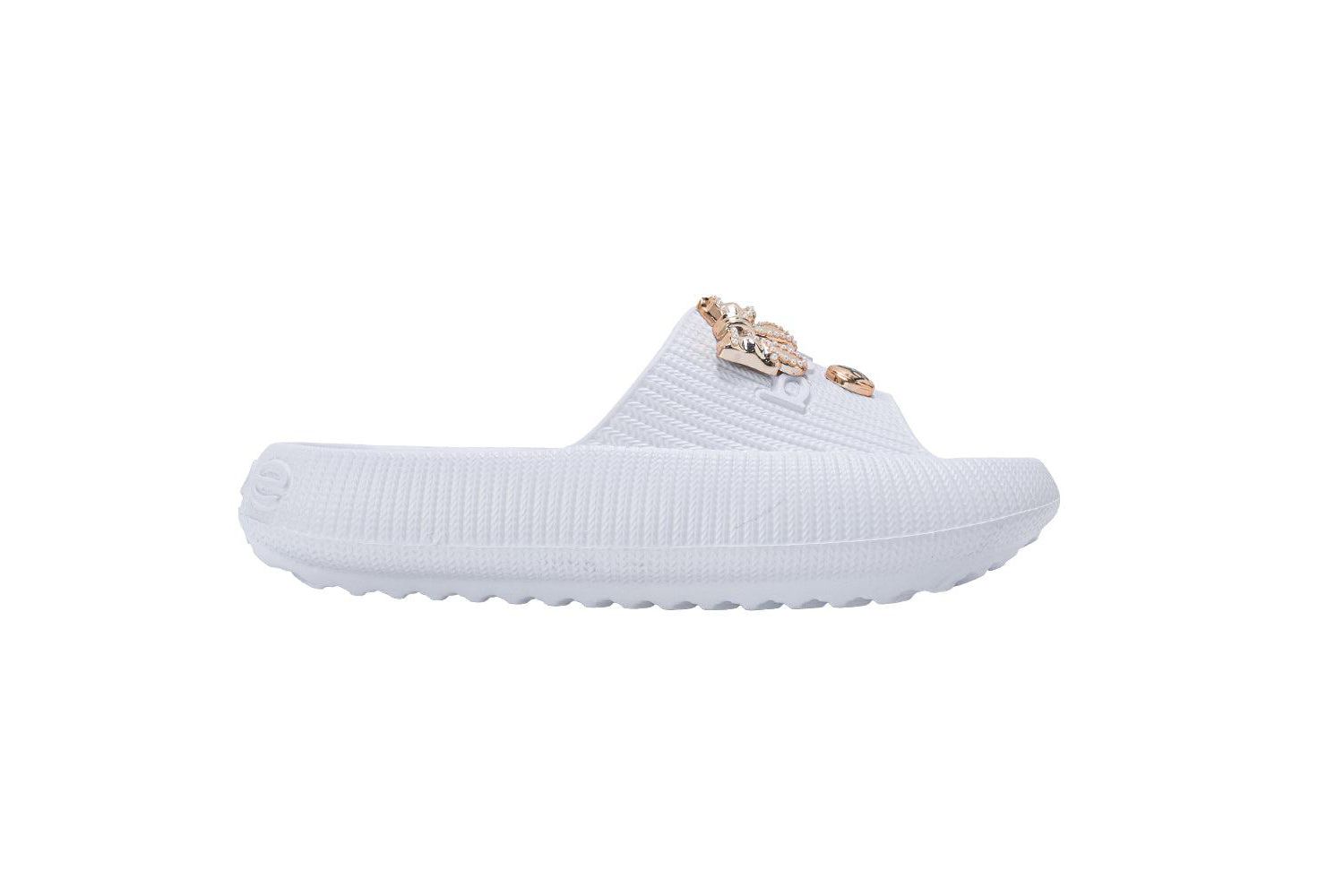 Girls EVA Slide – Lightweight Comfy Slide Sandals with Metal Charms
