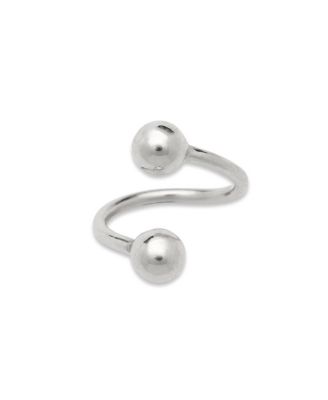 Solid 14k Yellow or White 16G 4mm Ball Twisted Barbell Spiral Daith Helix Tragus Cartilage Piercing