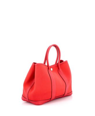 30 Garden Party Tote Toile and Leather