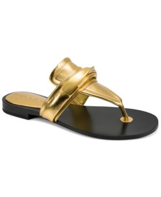 Women's Velvet Thong Flat Sandals