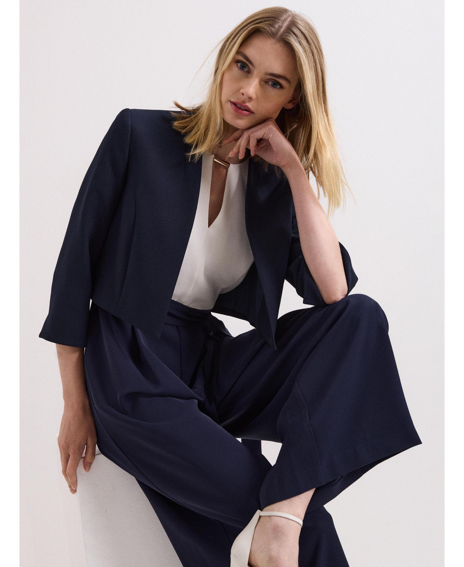 Women's Catherine Cropped 3/4 Sleeve Jacket