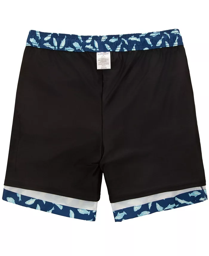 Men's Compression Liner Swim Trunks with Back Zipper Pocket - thumbnail 8
