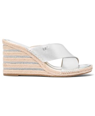 MICHAEL Women's Kenzie Slip-On Wedge Sandals