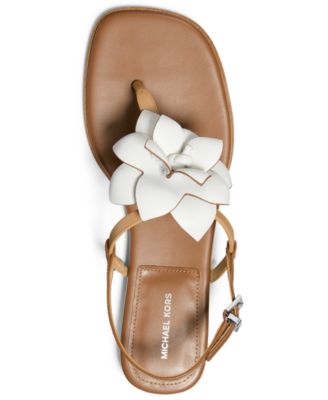 MICHAEL Women's Jacie Buckle Thong Flat Sandals