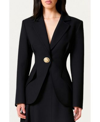 Women's Sculpted Single-Button Tailored Jacket