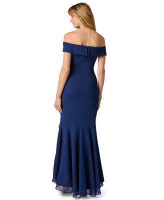 Women's Off-The-Shoulder Midi Gown