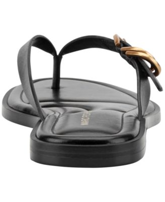 Women's Retry Buckle Strap Flat Slip-On Sandals