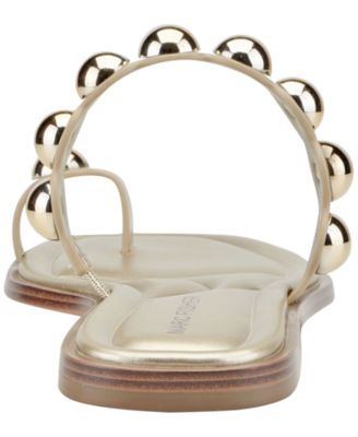 Women's Zaby Ornamented Toe Ring Flat Sandals