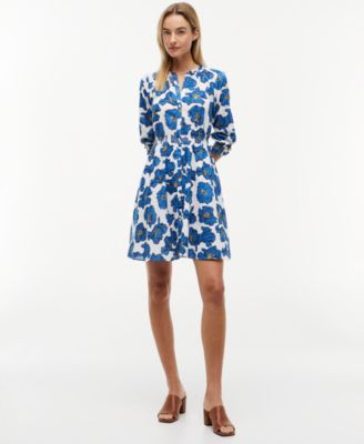 Women's Pin Tuck Cambric Shirt Dress