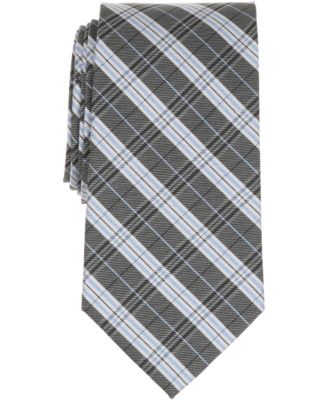Men's Double Plaid Pattern Tie