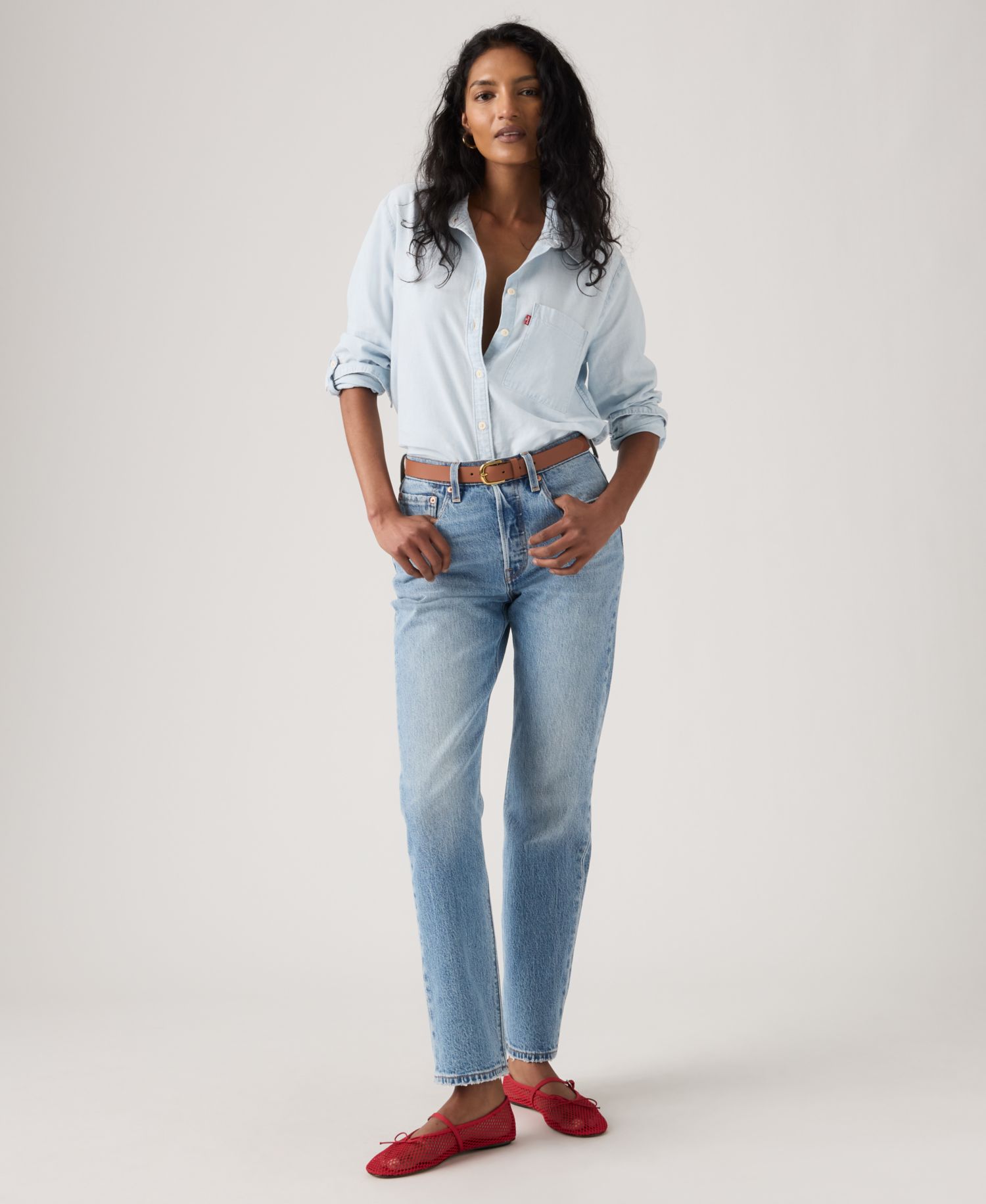 Trendy Plus Size 501 Original-Fit Straight-Leg Jeans
