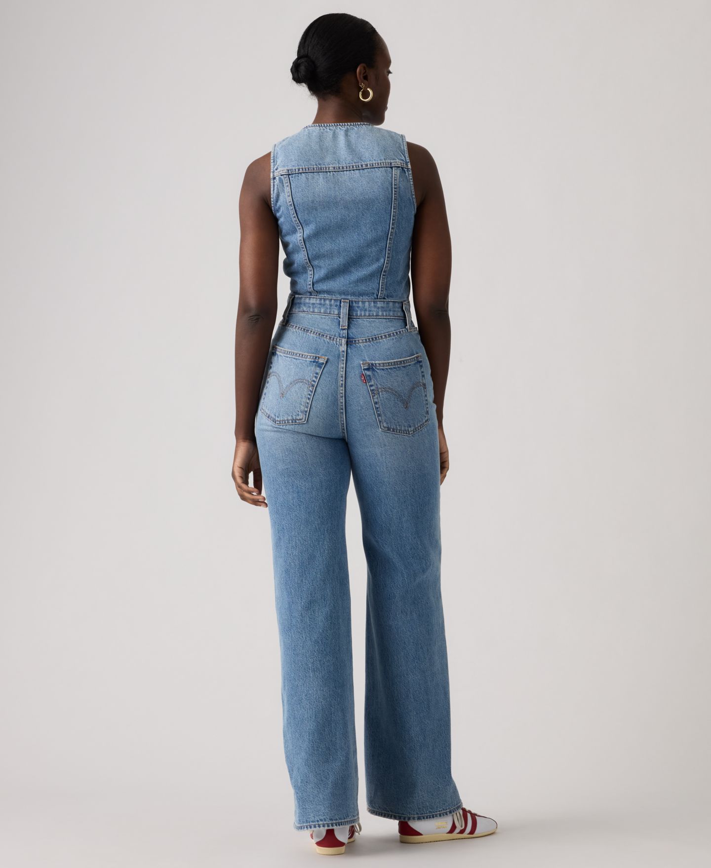 Женский комбинезон Levi's Premium Wide-Leg Denim Jumpsuit, цвет: Own It Jumpsuit — фото 3