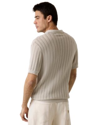 Men's Lonny Herringbone Regular-Fit Polo Sweater
