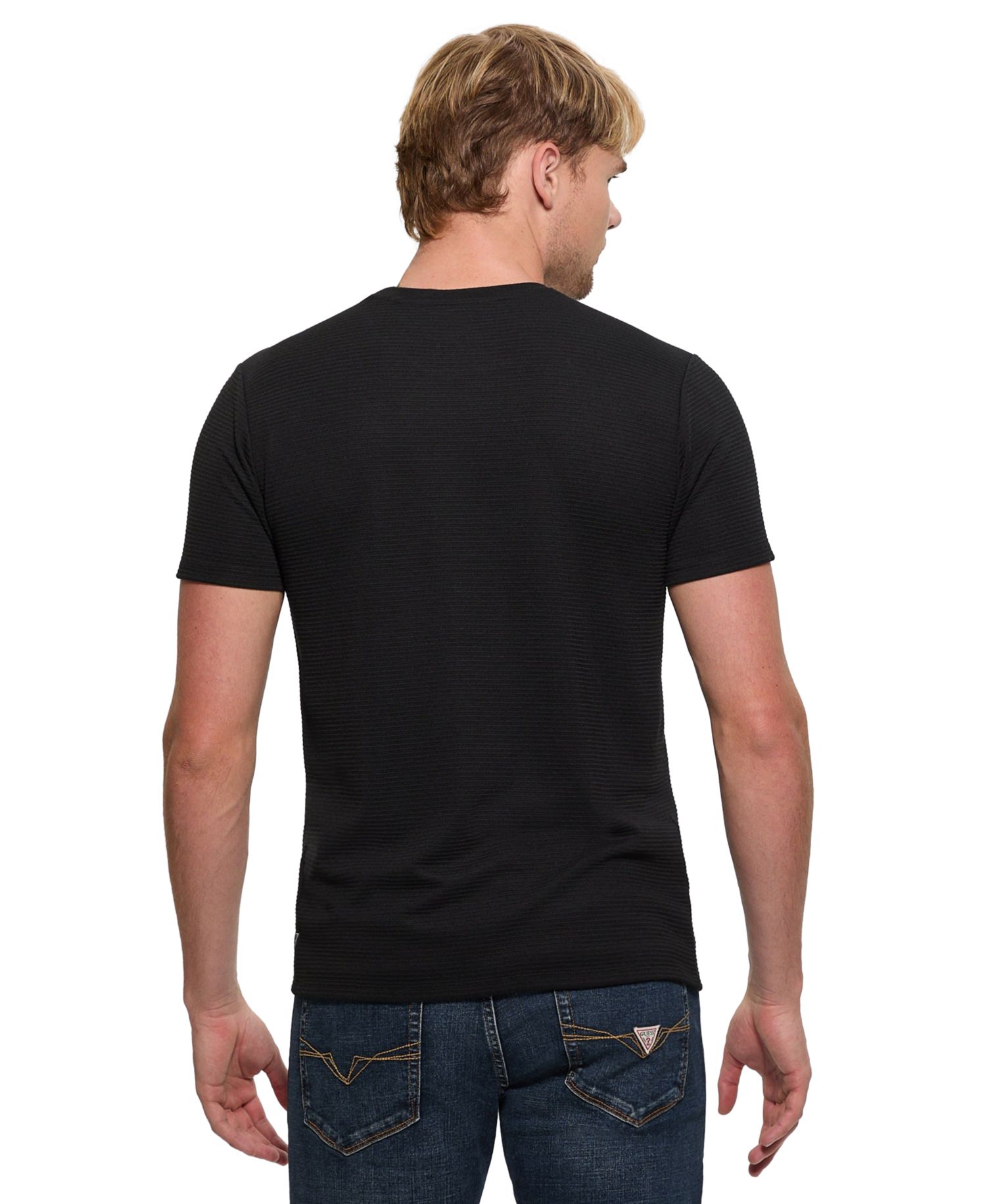 Men's Textured Solid T-Shirt