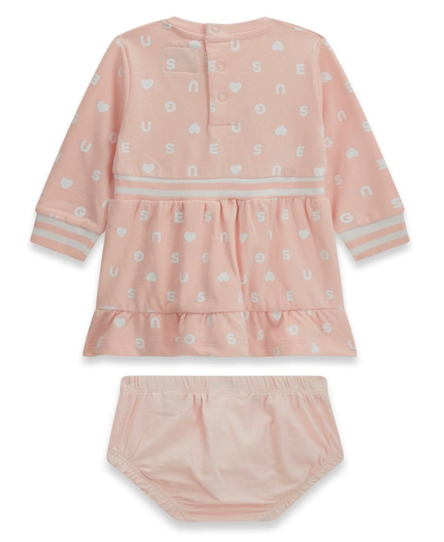 Baby Girls' Long-Sleeve Dress and Matching Bloomer