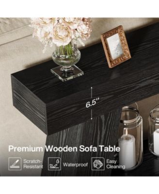 70.9 Inch Long Console Tables, Farmhouse Entryway Table with Storage