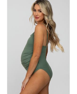 Maternity Smocked One-Piece Swimsuit