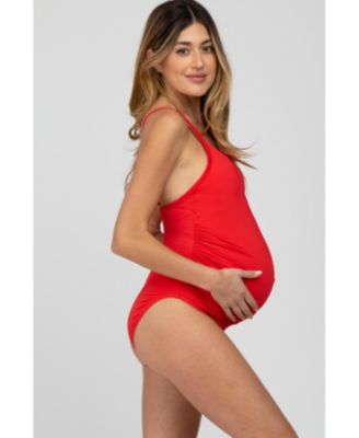 Maternity Smocked One-Piece Swimsuit