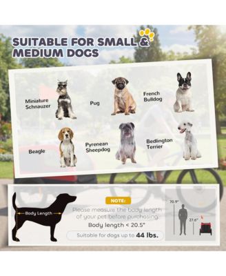 Dog Bike Trailer, Dog Trailer w/ Flip-Down Ramp Tailgate