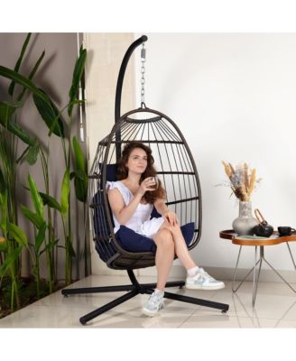 Egg Swing Chair - Indoor/Outdoor Hanging Chair with Stand