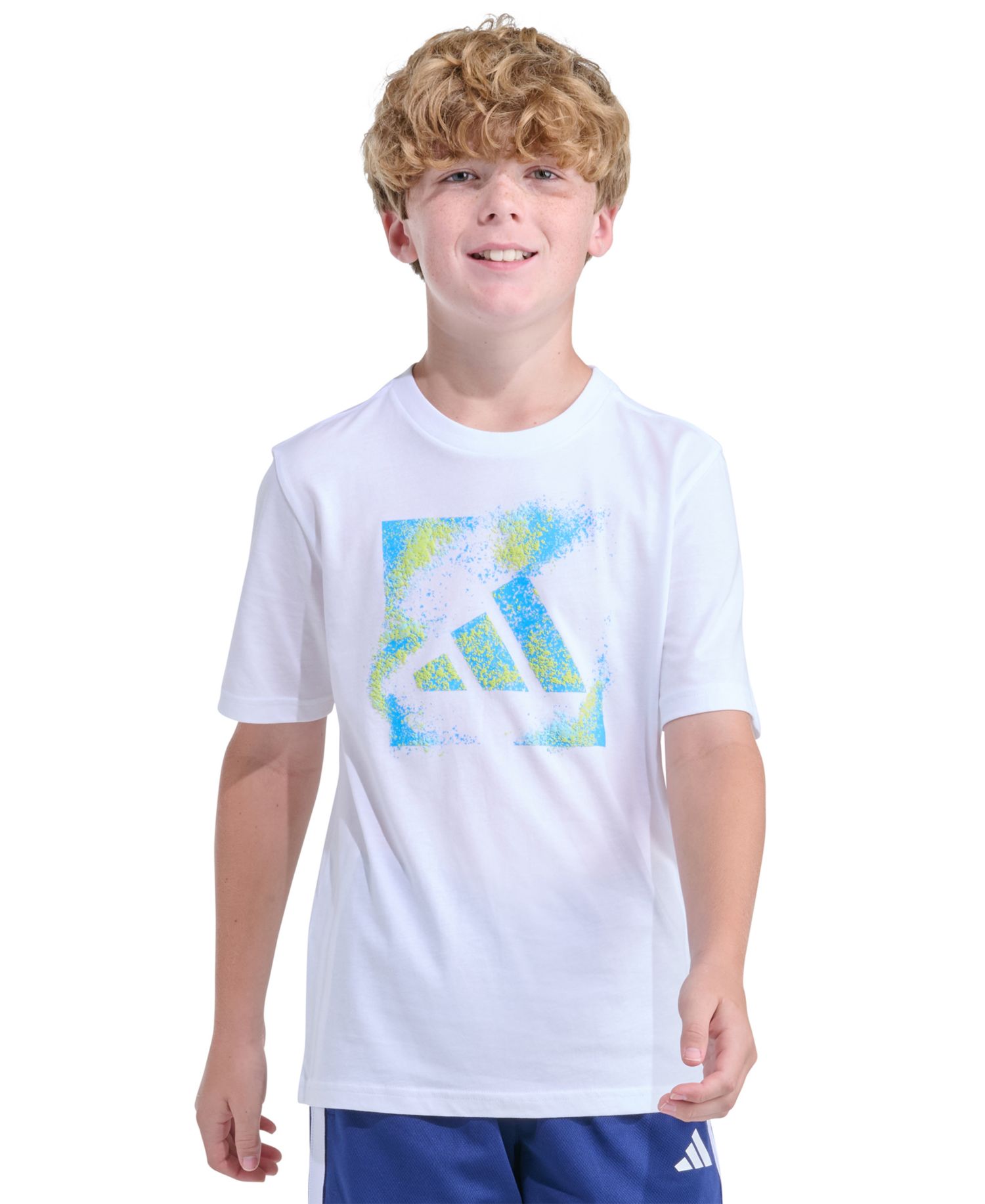 Boys' 8-20 Short-Sleeve Spray Gradient Logo T-Shirt