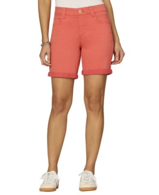 Petite "Ab"solution Mid-Rise Cuffed Shorts
