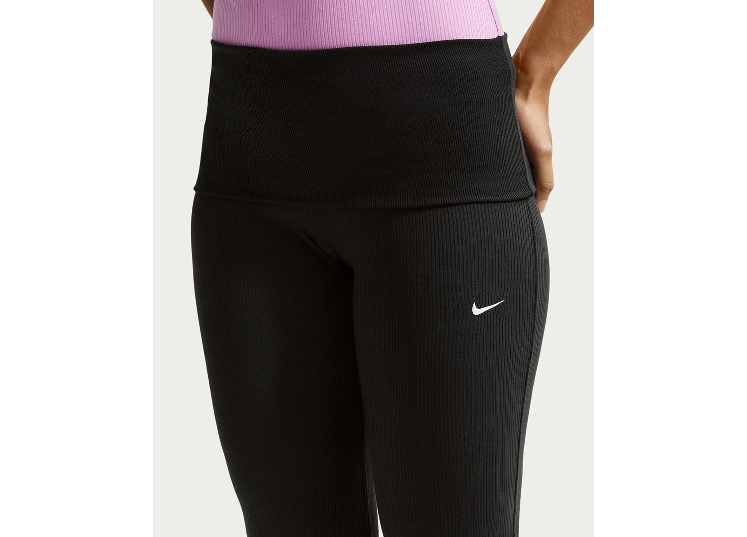 Women's Sportswear Chill Knit Mid-Rise Tight Ribbed Pants