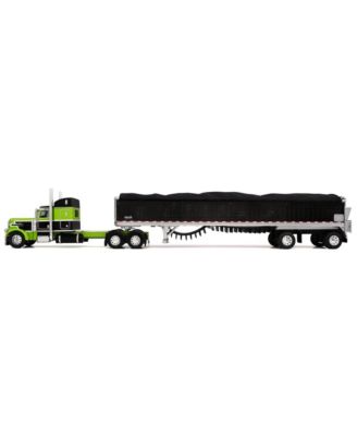 DCP 1/64 Peterbilt 389 Semi Truck with Spread Axle Wilson Patriot Belt Trailer