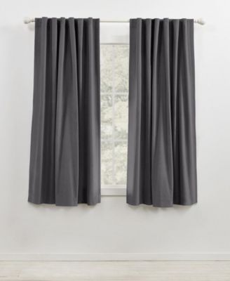 Velvety Room Darkening, Back Tab and Rod Pocket Single Curtain Panel
