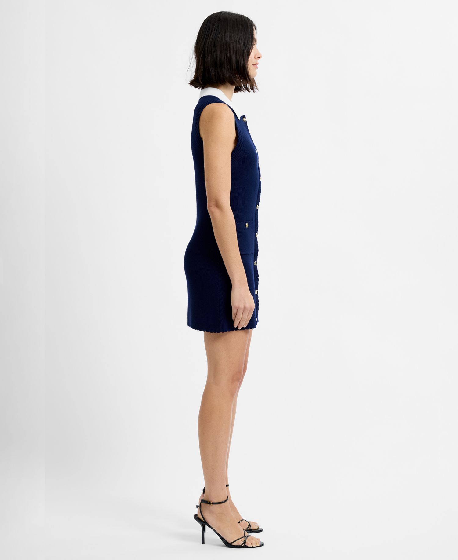 Women's Collared Neck Mini Dress