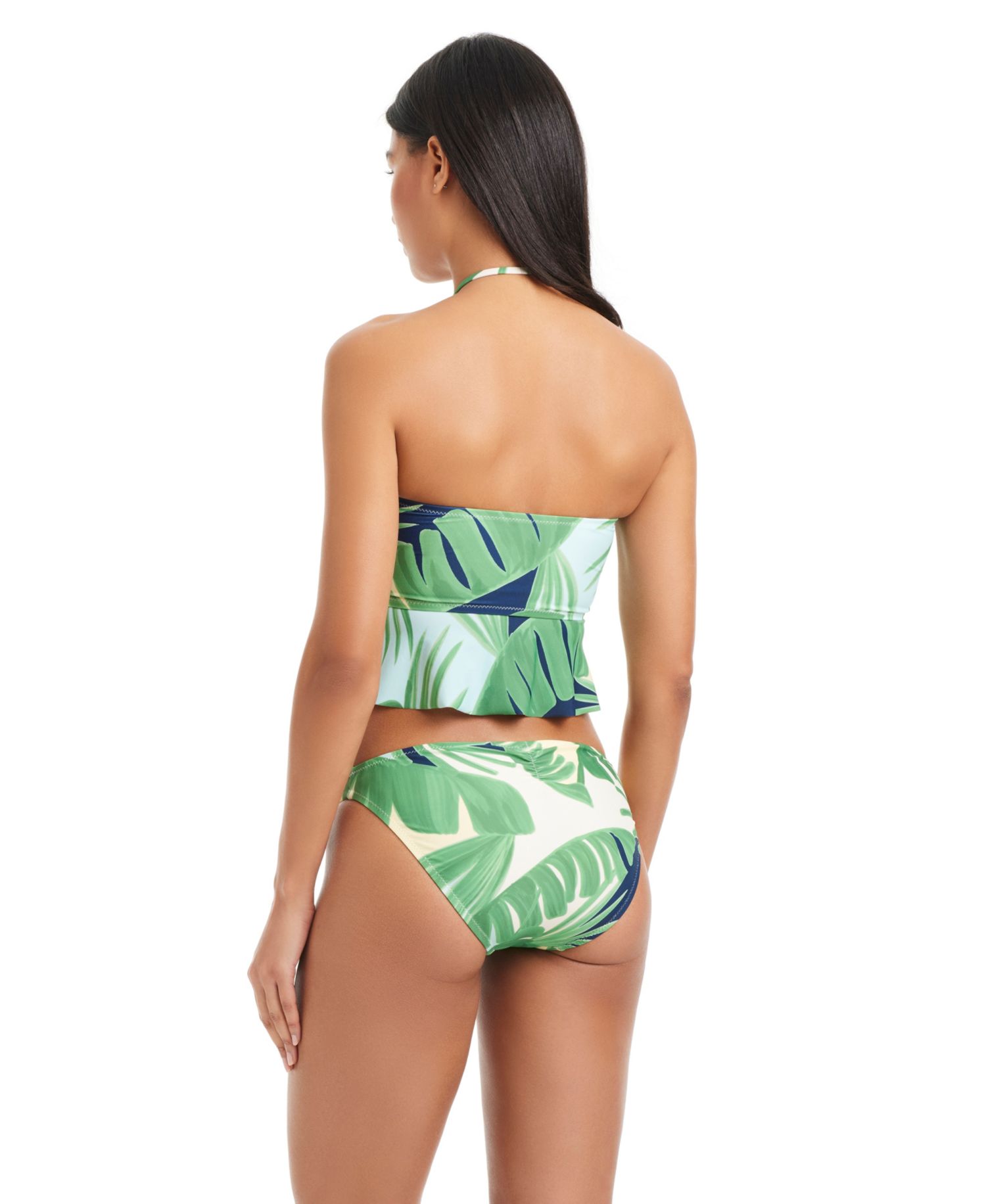 Women's Summer Breeze Convertible Ruffle Tankini Top and Summer Breeze Moderate-Coverage Swim Bottoms