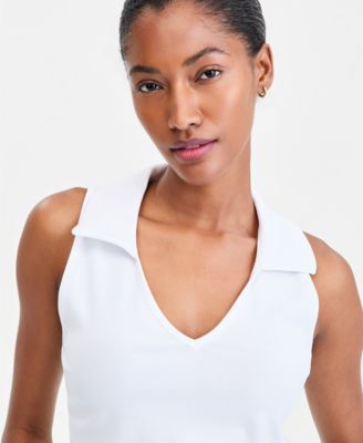 Women's Racerback Polo Tank Top