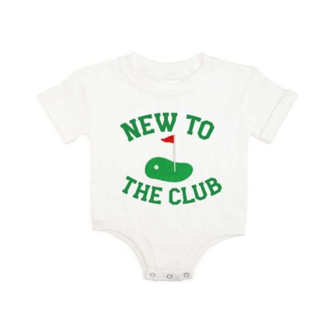 Комбинезон Sweet Wink New To The Club Patch Short Sleeve для мальчиков-малышей, цвет: Белый