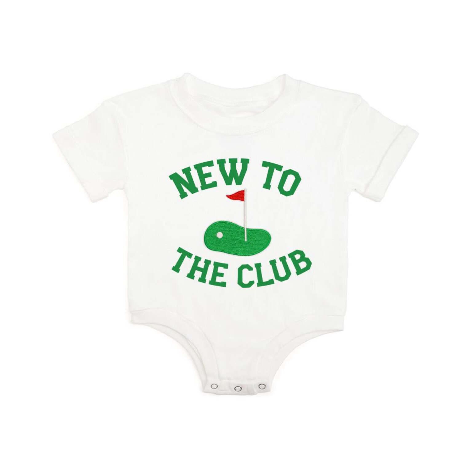 Baby Boys New To The Club Patch Short Sleeve Romper
