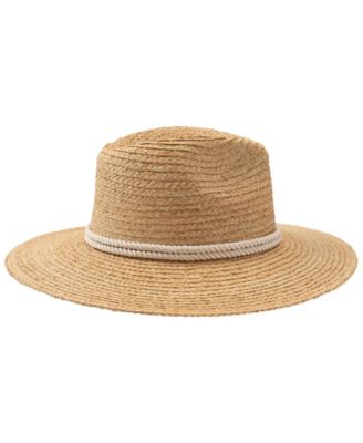 Braided Band Raffia Fedora Hat