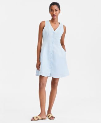 light blue shift dress Tao Dress - Linen Shift Dress main image 1