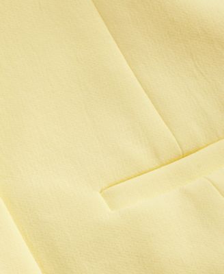 Women's High-Rise Polished Crepe Pleated Wide-Leg Trousers