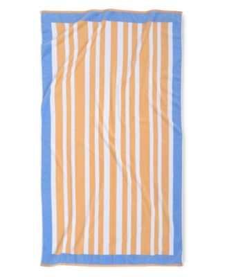 Frame Stripe Cotton Beach Towel, 40" x 70"