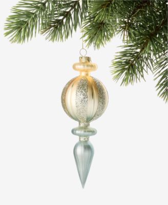 Gilded Glamour Glass Finial Ornament