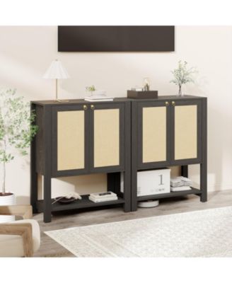 Farmhouse Shoe Cabinet with Storage 5-Tier Shoe Cabinet with Storage Shelves and Doors Tall Shoe Rack Organizer for Entryway Living Room Closet