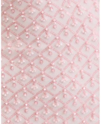 Juniors' Embellished Straight-Neck Strapless Gown 