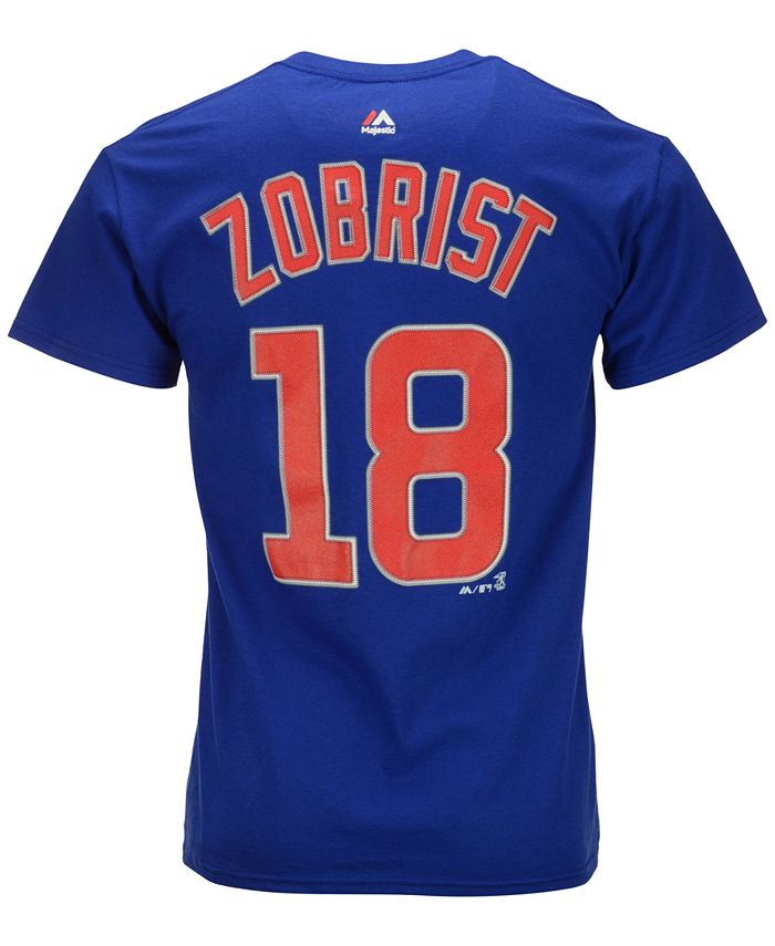 Ben Zobrist Chicago Cubs Majestic Official Name & Number T-Shirt