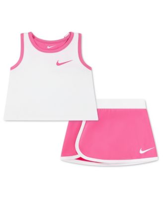 Baby Girls' Sleeveless Tank Top and Skirt, 2-Piece Set