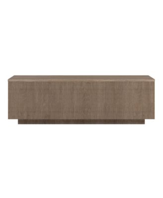 Reyes 48" Wide Rectangular Fluted Coffee Table