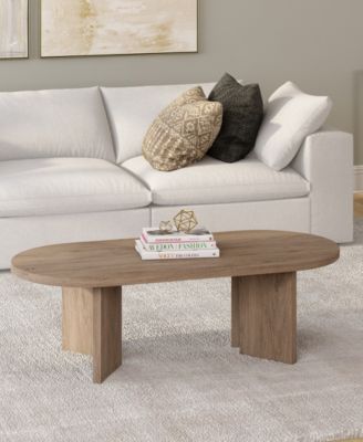 Alma 48" Wide Oval Coffee Table