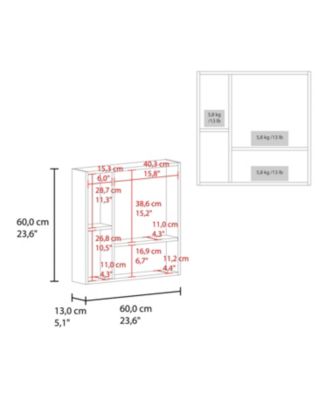  Kenya Medicine Cabinet, Mirror, Double Door, Four Interior Shelves